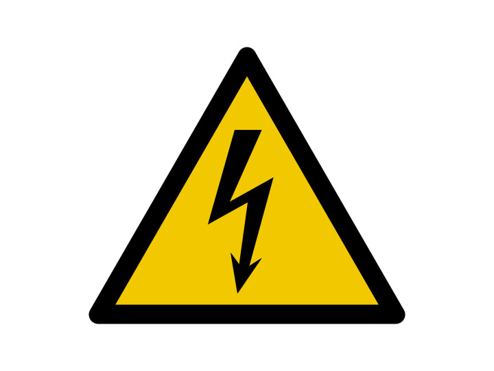 Avertissement  W012  Danger Electricité  Panneau Signalétique Norme ISO7010