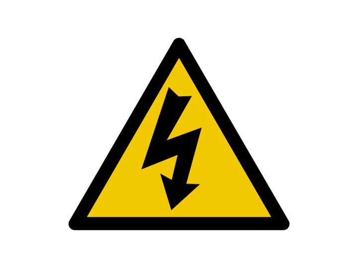 Avertissement  W176  Danger Electricité  Panneau Signalétique Norme ISO7010