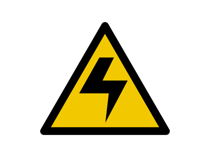 Avertissement  W177  Danger Electricité  Panneau Signalétique Norme ISO7010