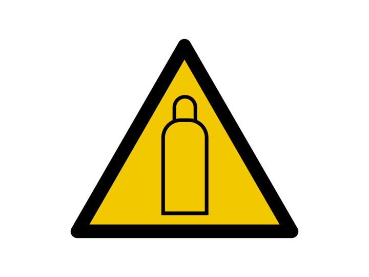 Avertissement  W180  Bouteille de gaz vide  Panneau Signalétique Norme ISO7010