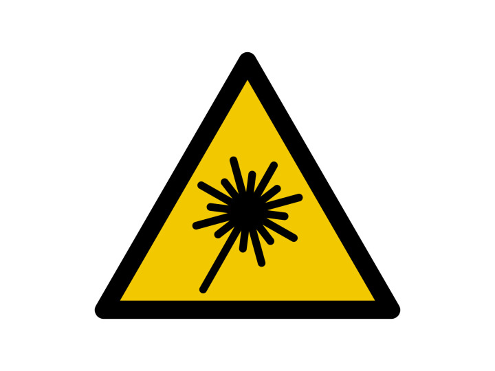 Avertissement  W182  Danger Rayonnement laser  Panneau Signalétique Norme ISO7010