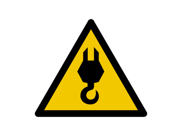 Avertissement  W207  Point dancrage  Panneau Signalétique Norme ISO7010