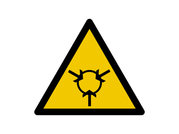 Avertissement  W242  Attention  Panneau Signalétique Norme ISO7010