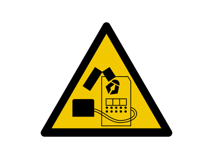 Avertissement  W248  Attention  Panneau Signalétique Norme ISO7010