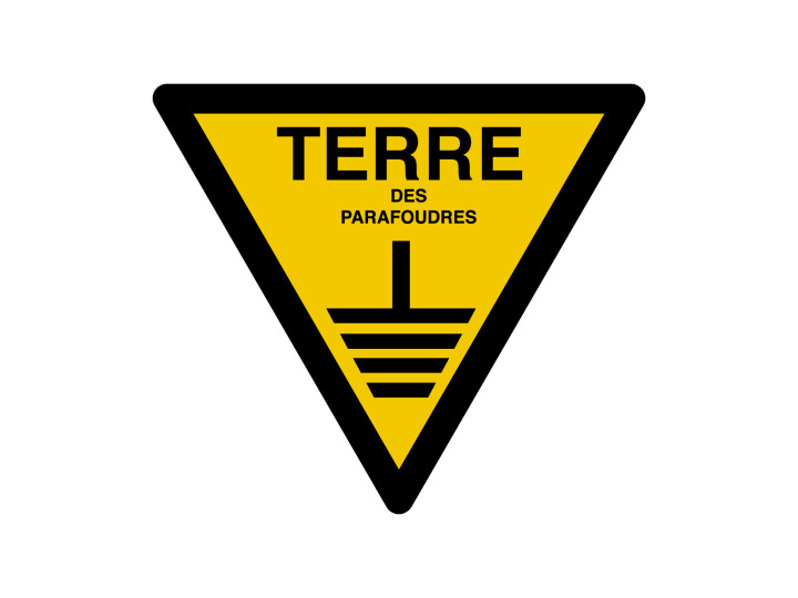 Avertissement  W402  Terre  Panneau Signalétique Norme ISO7010