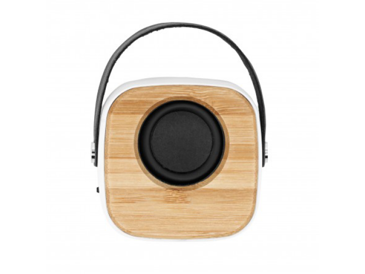 Enceinte Bluetooth Personnalisée  Hautparleur sans fil avec corps ABS avant en bambou ALESSO