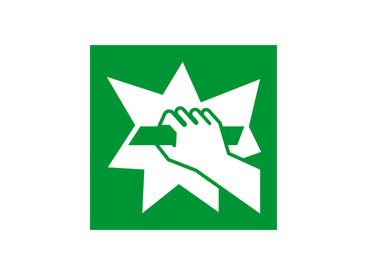 Évacuation Sécurité E008 Casser pour obtenir lacces Panneau Signalétique Norme ISO 7010