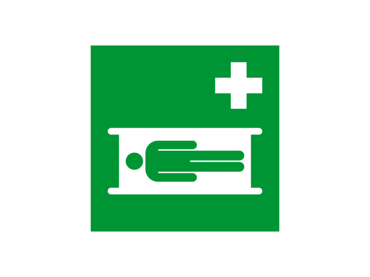 Évacuation Sécurité  E013  Civière  Panneau Signalétique Norme ISO7010