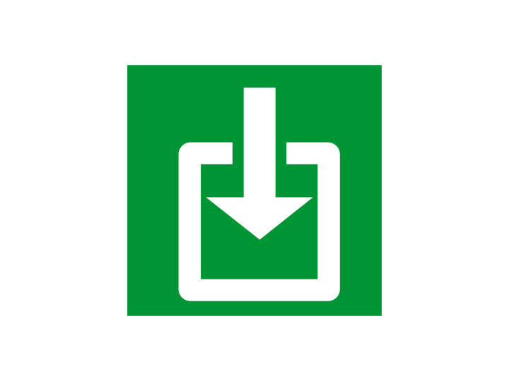 Évacuation Sécurité E057 Issue de secours Panneau Signalétique Norme ISO 7010