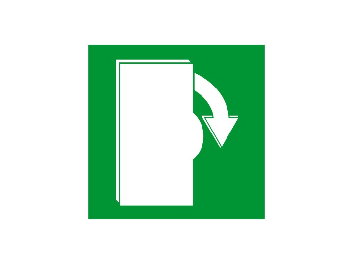 Évacuation Sécurité E076 Disjoncteur Panneau Signalétique Norme ISO 7010