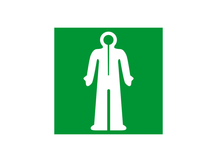 Évacuation Sécurité E104 Combinaison de plongée Panneau Signalétique Norme ISO 7010