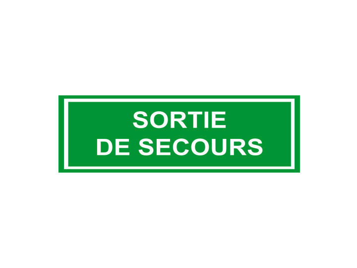 Évacuation Sécurité  E207  Sortie de secours  Panneau Signalétique Norme ISO7010