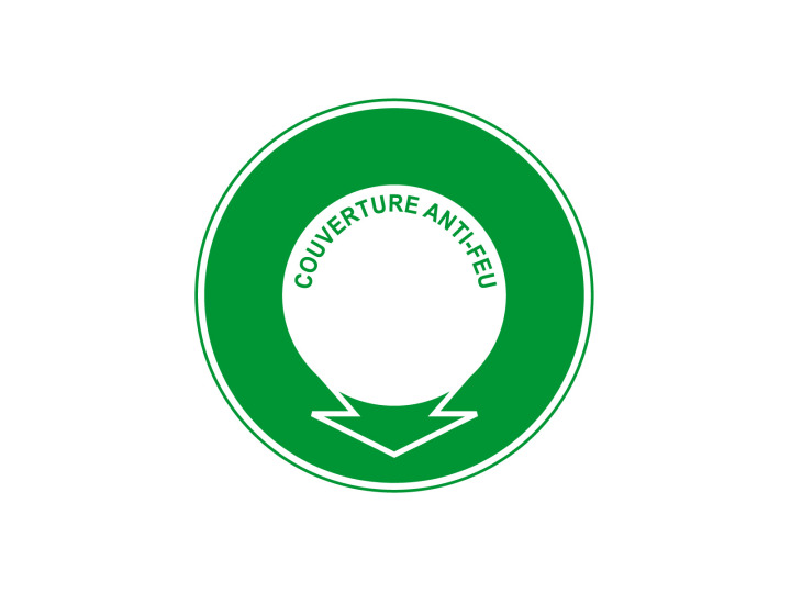 Évacuation Sécurité E605 Couverture antifeu Panneau Signalétique Norme ISO 7010