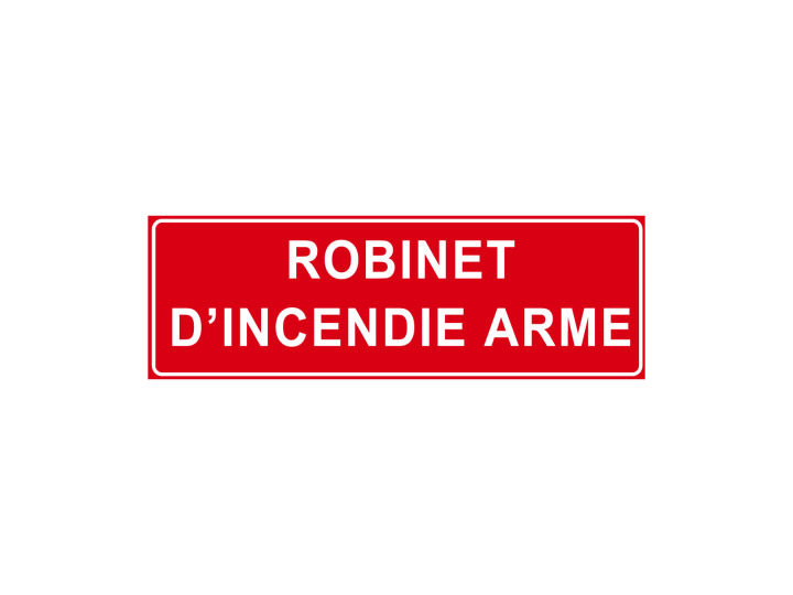 Incendie  F102  Robinet dincendie armé  Panneau Signalétique Norme ISO7010