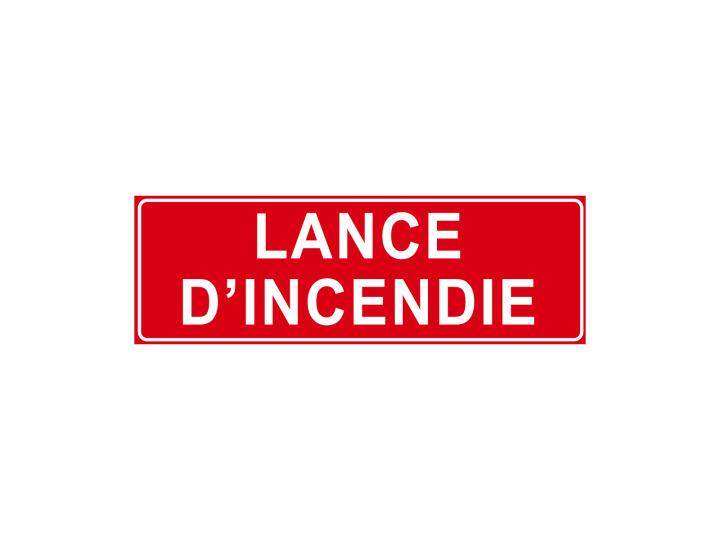 Incendie  F109  Lance dincendie  Panneau Signalétique Norme ISO7010