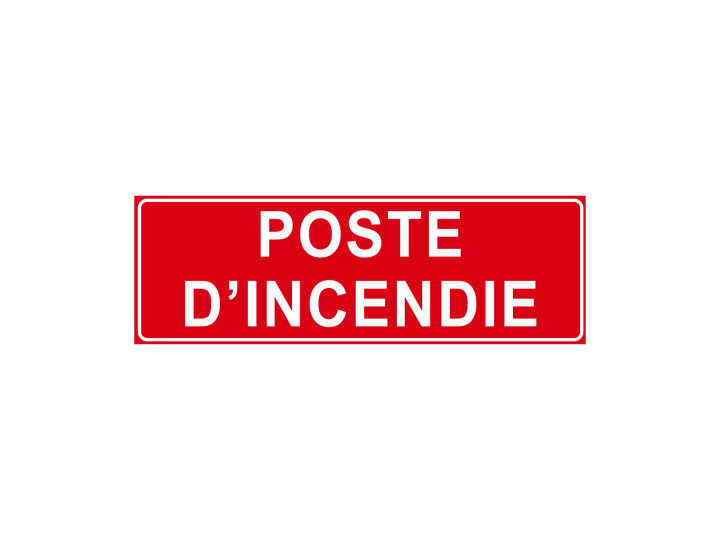 Incendie  F110  Poste dincendie  Panneau Signalétique Norme ISO7010