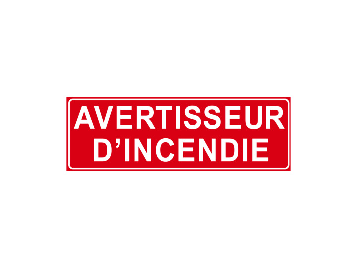 Incendie  F111  Avertisseur dincendie  Panneau Signalétique Norme ISO7010