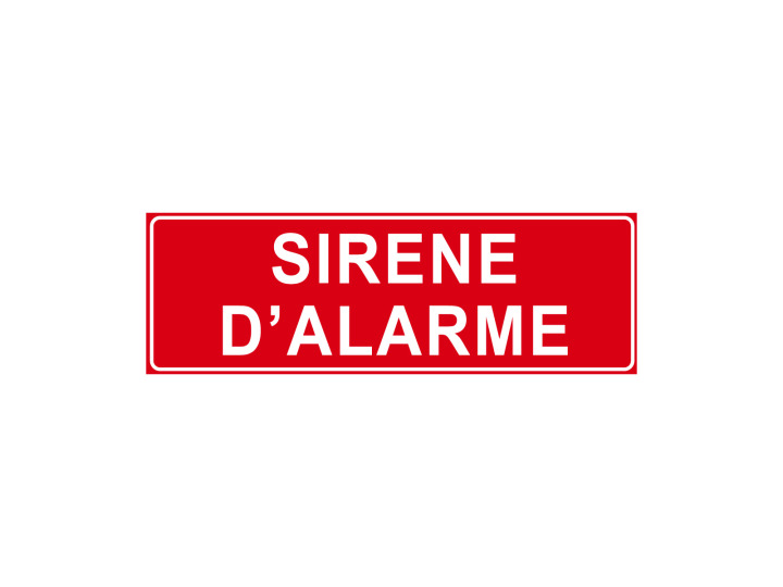 Incendie  F112  Sirène dalarme  Panneau Signalétique Norme ISO7010