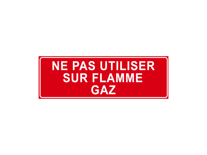 Incendie  F115  Ne pas utiliser sur flamme Gaz  Panneau Signalétique Norme ISO7010