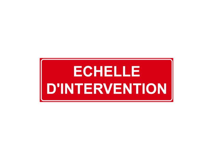 Incendie  F116  Echelle dintervention  Panneau Signalétique Norme ISO7010