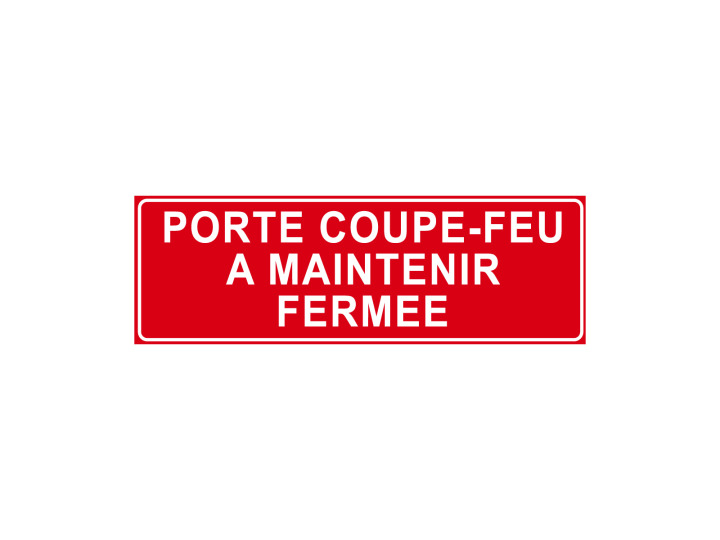 Incendie  F117  Porte coupefeu à maintenir fermée  Panneau Signalétique Norme ISO7010