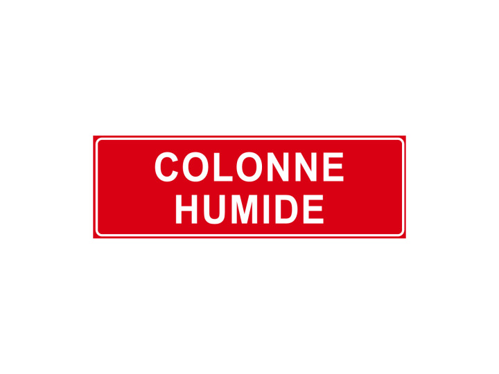 Incendie  F126  Colonne humide  Panneau Signalétique Norme ISO7010