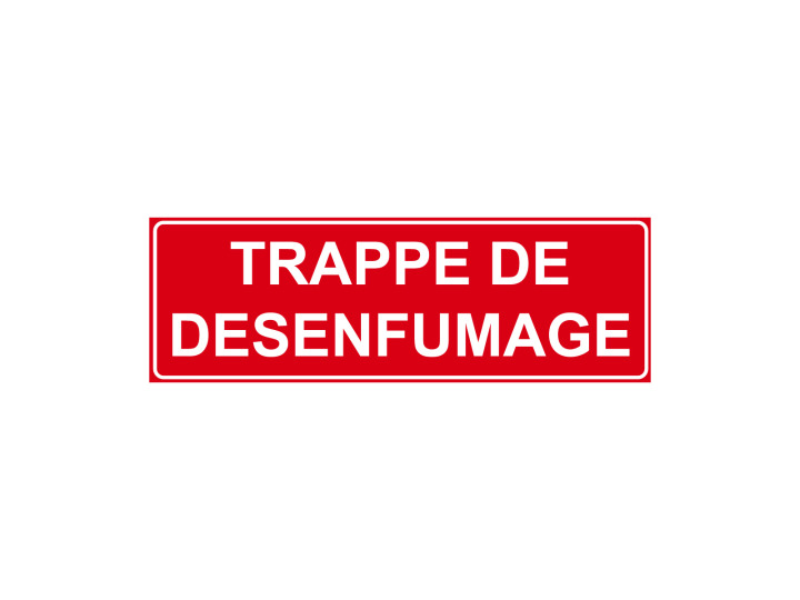 Incendie  F145  Trappe de désenfumage  Panneau Signalétique Norme ISO7010