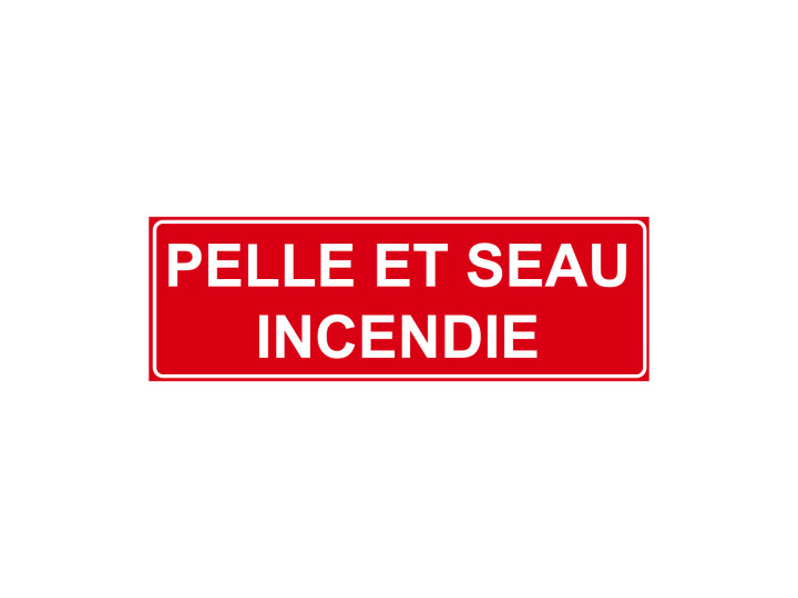 Incendie  F146  Pelle et seau incendie  Panneau Signalétique Norme ISO7010