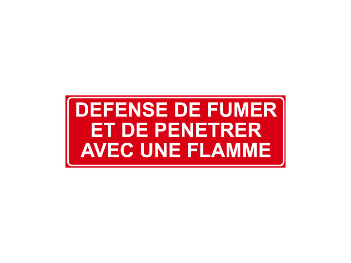 Incendie  F150  Défense de fumer et de pénétrer avec une flamme  Signalétique Norme ISO7010