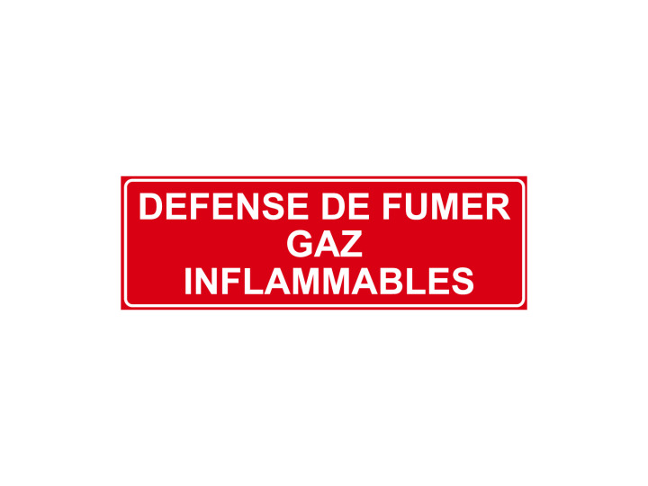 Incendie  F152  Défense de fumer gaz inflammables  Panneau Signalétique Norme ISO7010