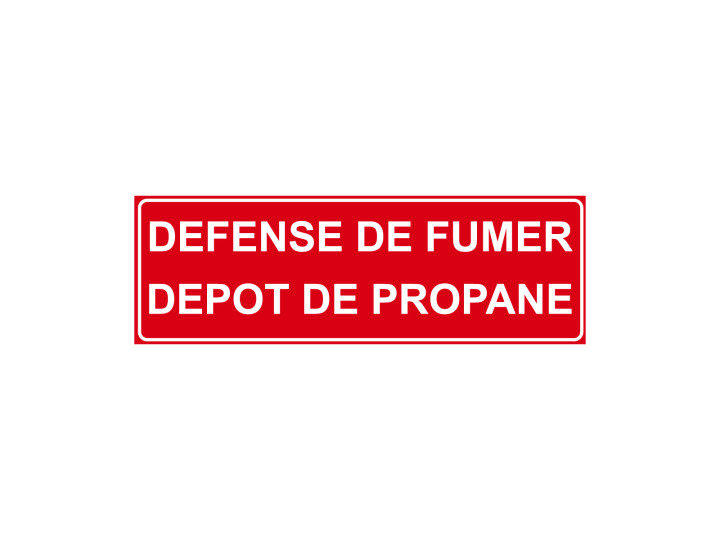 Incendie  F153  Défense de fumer dépôt de propane  Panneau Signalétique Norme ISO7010