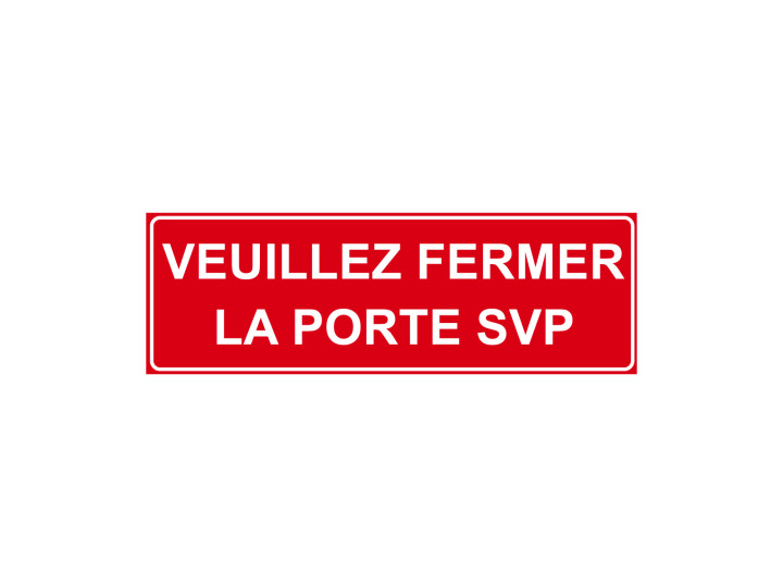 Incendie  F168  Veuillez fermer la porte svp  Panneau Signalétique Norme ISO7010