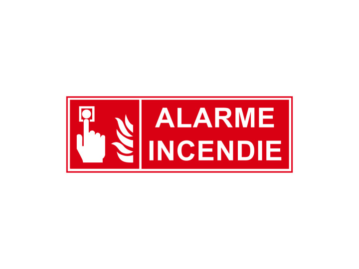 Incendie  F200  Alarme incendie  Panneau Signalétique Norme ISO7010