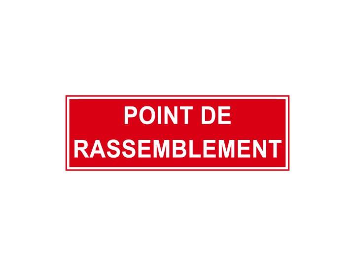 Incendie  F207  Point de rassemblement  Panneau Signalétique Norme ISO7010