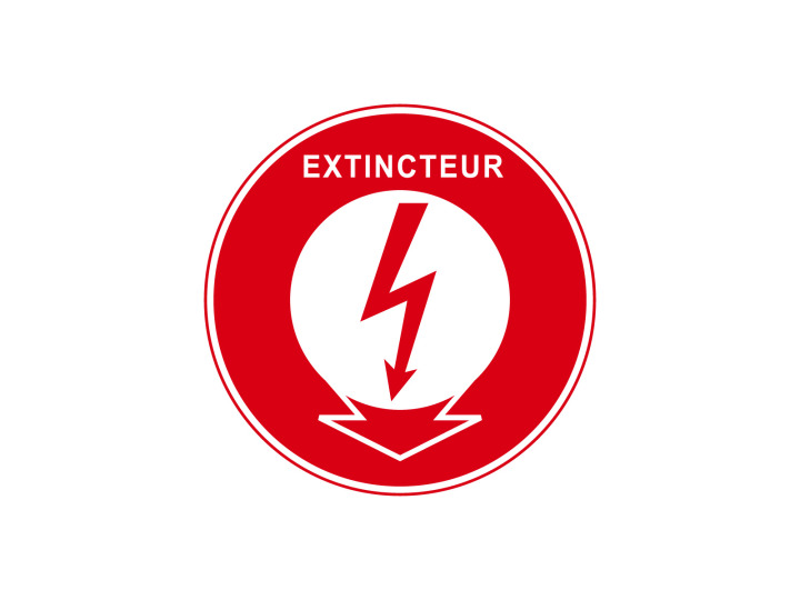 Incendie  F307  Extincteur  Panneau Signalétique Norme ISO7010