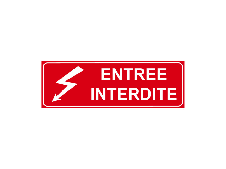 Interdiction  P300  Entrée Interdite  Panneau Signalétique Norme ISO7010