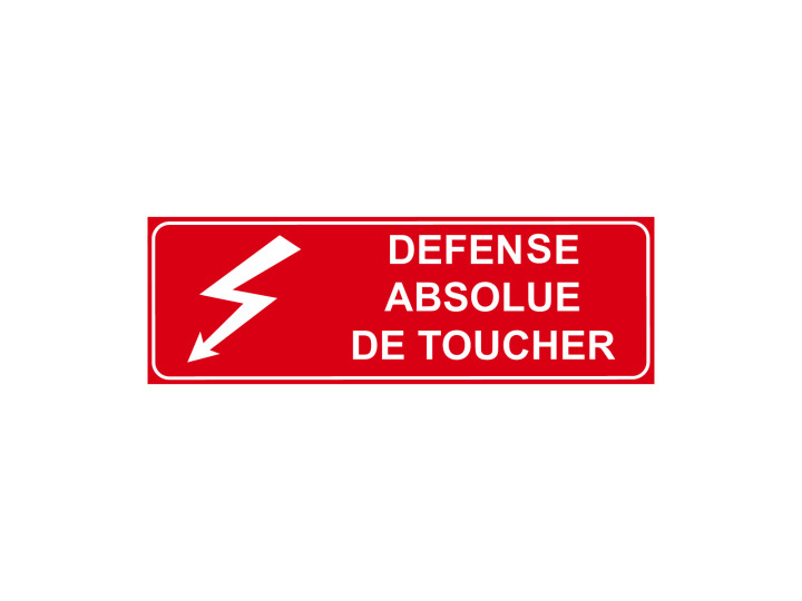 Interdiction  P303  Défense absolue de toucher  Panneau Signalétique Norme ISO7010