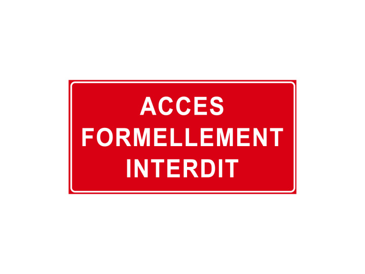 Interdiction  P907  Accès formellement interdit  Panneau Signalétique Norme ISO7010