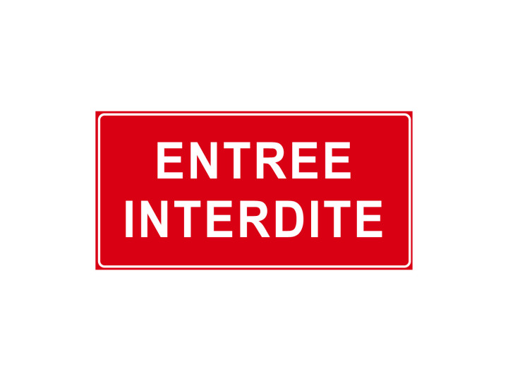 Interdiction  P913  Entrée Interdite  Panneau Signalétique Norme ISO7010