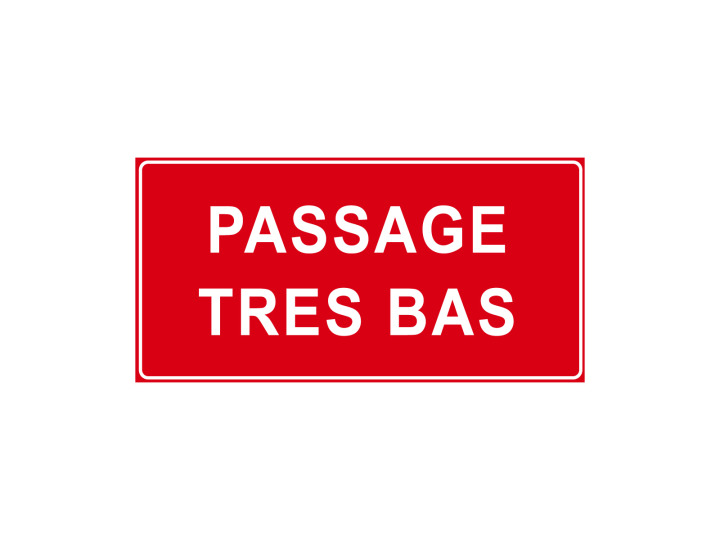 Interdiction  P923  Passage très bas  Panneau Signalétique Norme ISO7010