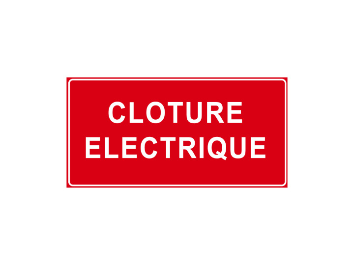 Interdiction  P925  Clôture électrique  Panneau Signalétique Norme ISO7010