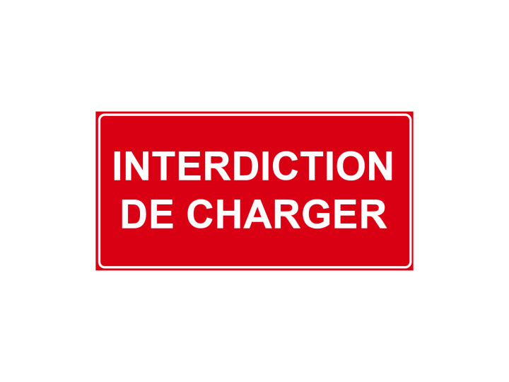 Interdiction  P937  Interdiction de charger  Panneau Signalétique Norme ISO7010