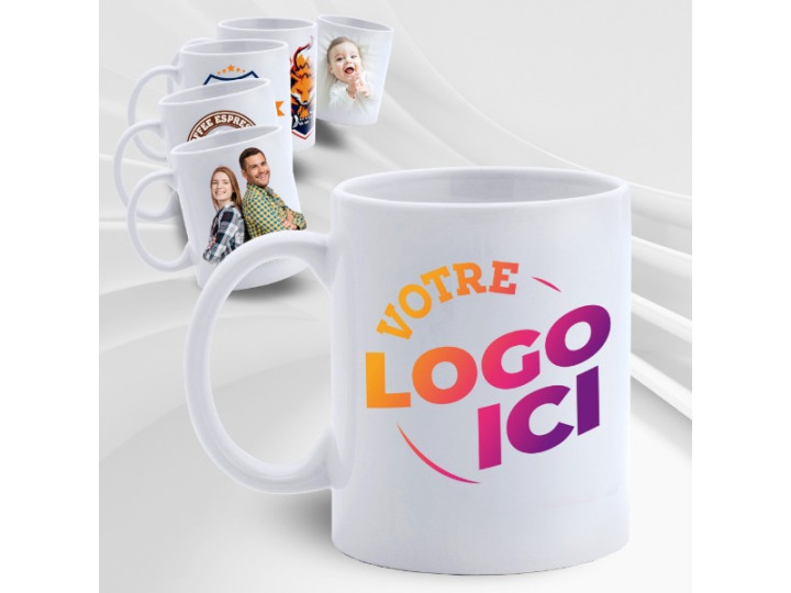 Mug Ultra Blanc Personnalisé  Tasse céramique 350mL LEMON