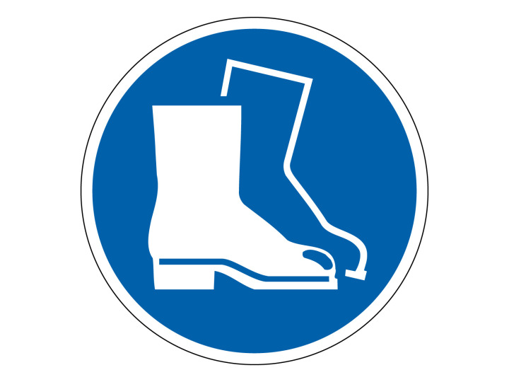 Obligation  M008  Chausures sécurités  Panneau Signalétique Norme ISO7010