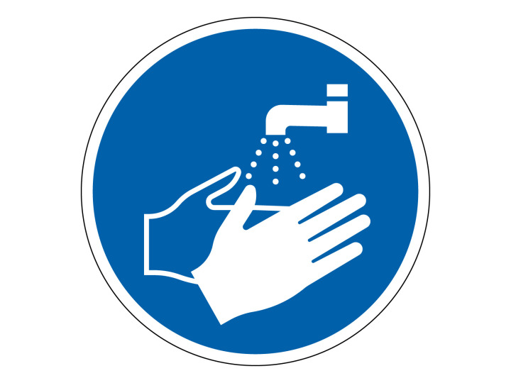 Obligation  M011  Lavage mains  Panneau Signalétique Norme ISO7010