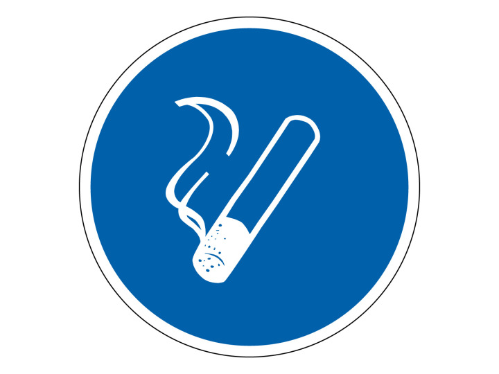 Obligation  M170  Emplacement fumeur  Panneau Signalétique Norme ISO7010