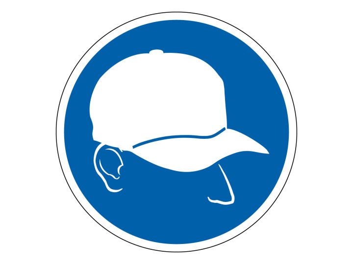 Obligation  M219  Casquette antiheurt  Panneau Signalétique Norme ISO7010