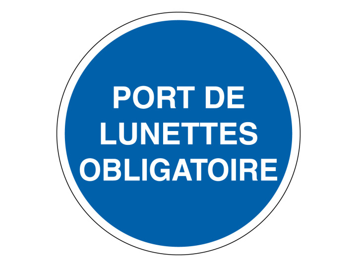 Obligation  M301  Port lunettes  Panneau Signalétique Norme ISO7010