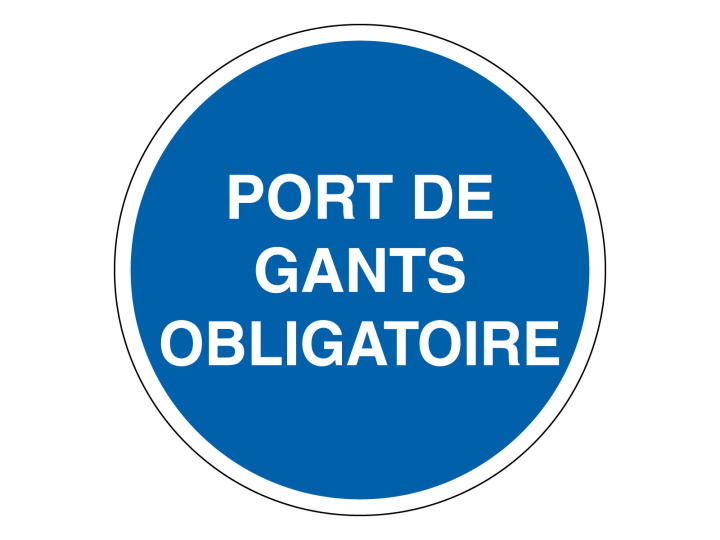 Obligation  M302  Port gants  Panneau Signalétique Norme ISO7010