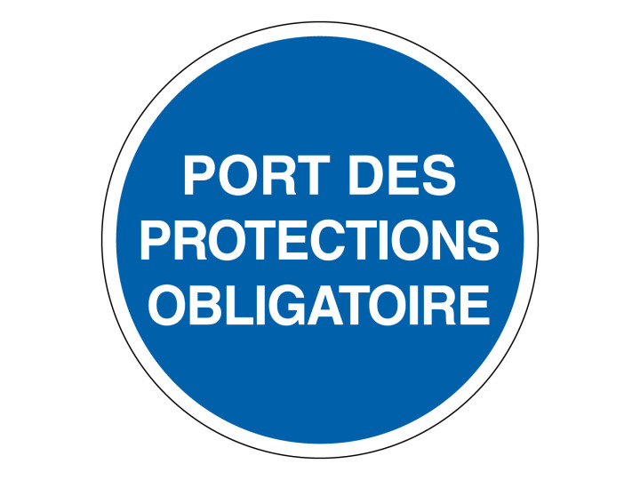 Obligation  M303  Port protections  Panneau Signalétique Norme ISO7010